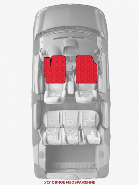 ЭВА коврики «Queen Lux» передние для Volkswagen Golf GTE